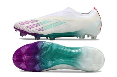 FG Firm Ground Soccer Cleats in White, Pink, and Green - Shop the